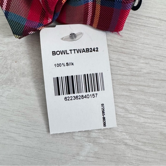 NWT Lauren Ralph Lauren Boys Classic Tartan Silk Bow Tie - Picture 4 of 6